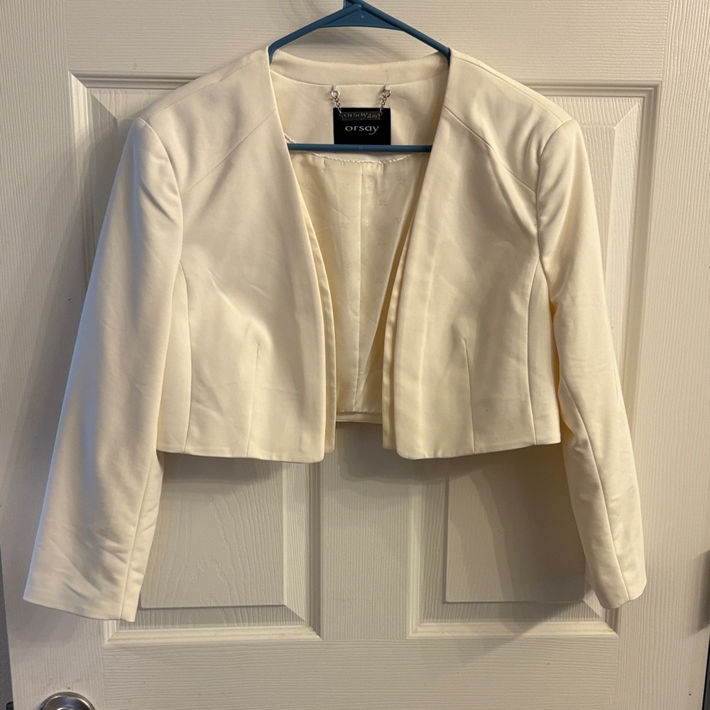 Orsay Women's Elegant Cream Blazer